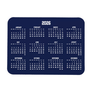 Blåkalender 2026 Flexibel magnet