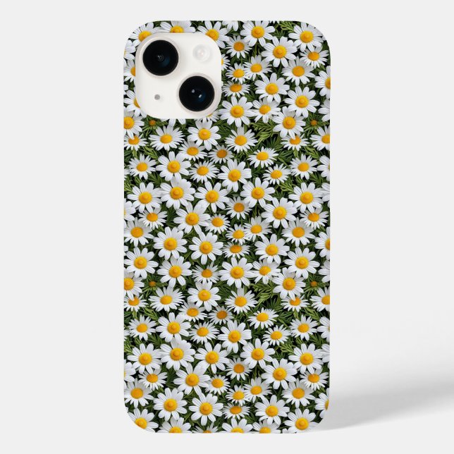 Blåkameror-Blommönster 2 - Iphone case (Baksida)