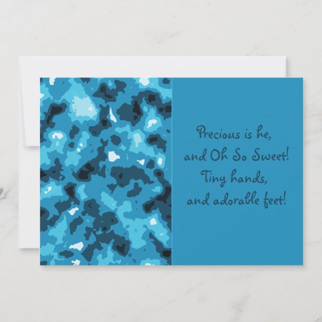 Blåkamouflage Pojke-meddelande Meddelande (Framsida)