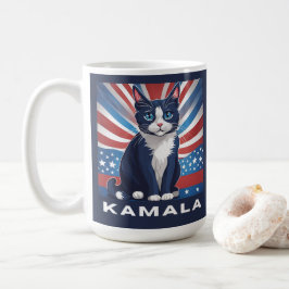 Blåkatten för Kamala 2024 Kaffemugg
