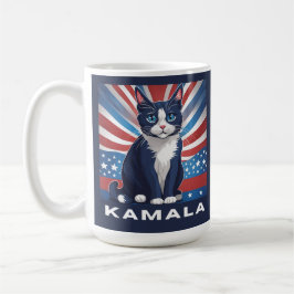 Blåkatten för Kamala 2024 Kaffemugg