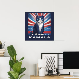 Blåkatten för Kamala 2024 Poster