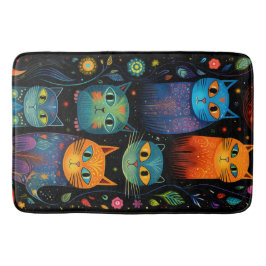 Blåkatter Badrumsmatta