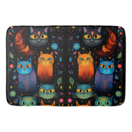 Blåkatter Badrumsmatta