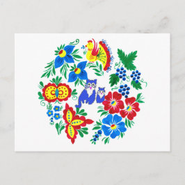 Blåkatter, folkkonst  vykort