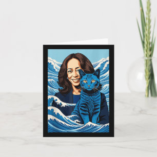 Blåkatternas våglängd för Kamala Funny Kamala Harr Kort