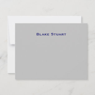 Blake Blue Silver Tack Anteckningskort