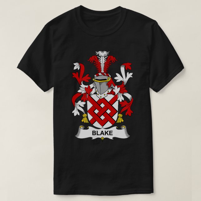Blake Coat of Arms  Family Crest  T Shirt (Design framsida)