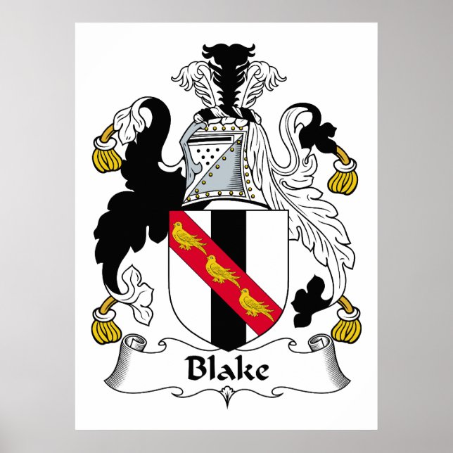 Blake Family Crest Poster (Framsidan)
