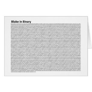 Blake i binärt kort