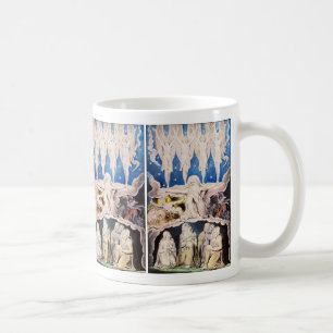Blake illustration: När morgonstjärnorna sjöng Kaffemugg