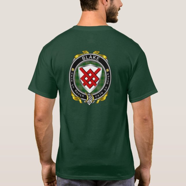 Blake Irish Shield Vuxen T-Shirt (Baksida)