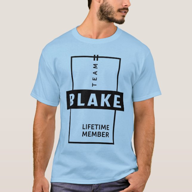 Blake Personlig Namn Birthday Gift T Shirt (Framsida)