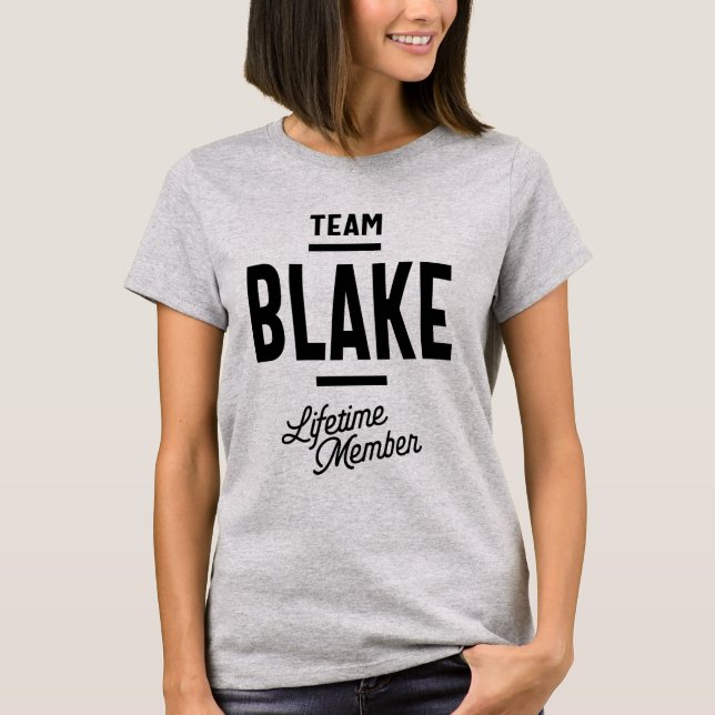 Blake Personlig Namn Birthday Gift T Shirt (Framsida)