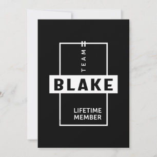 Blake Personlig Namn Birthday Gift Tack Kort