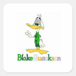 Blake Quackson Fyrkantig Klistermärke