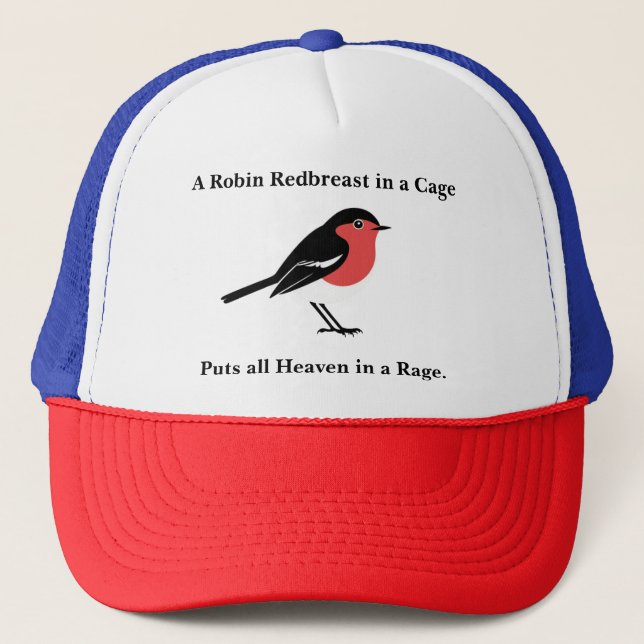 Blake Robin Quote Animals Baseball Hat Keps (Framsida)