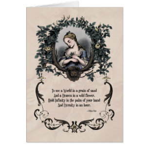 Blake "To See a World" Viktorian Art Card Hälsningskort