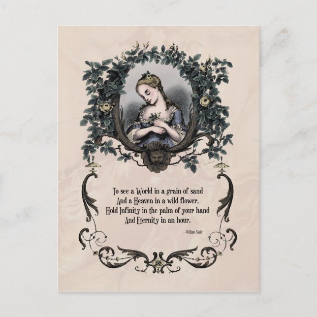 Blake "To See a World" Viktorian Postcard Vykort (Framsida)