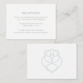 Blåkeltiskt irländskt Svan Kärlek Knot Bröllopsrec Tilläggskort