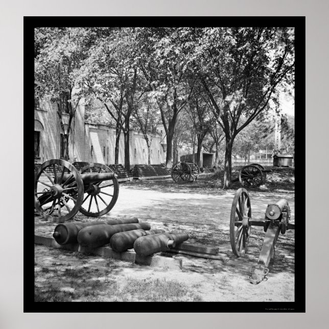 Blakely Guns and Ammunition in Charleston 1865 Poster (Framsidan)