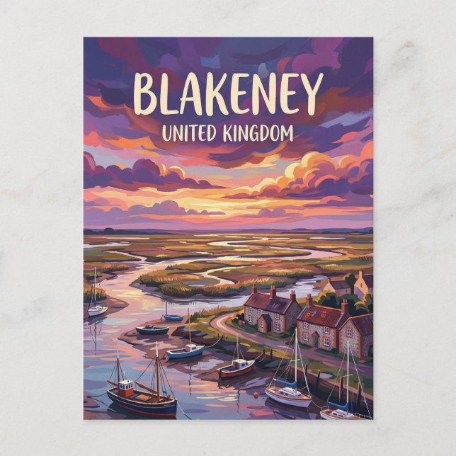 Blakeney Storbritannien Vykort (Framsida)