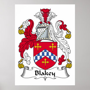 Blakey familjvapensköld poster
