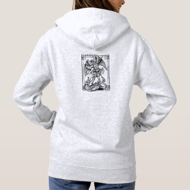 Blakgraz Archangel Hoodie T Shirt (Baksida)