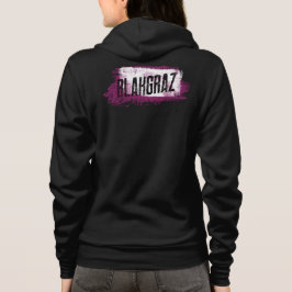 Blakgraz Lila & vit målad pensel T-Shirt