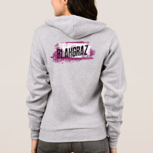 Blakgraz Lila & vit målad pensel T-Shirt