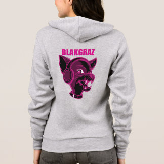 Blakgraz Lucy Hund med hörlurarna T-Shirt