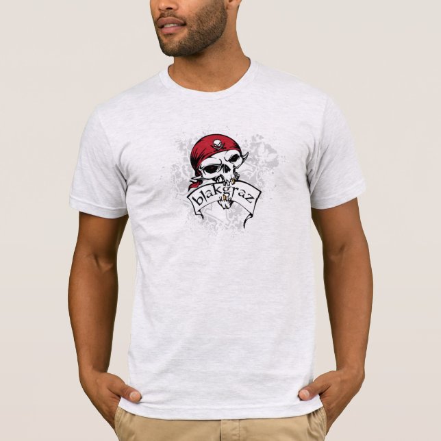 Blakgraz Pirat Skull T-Shirt (Framsida)