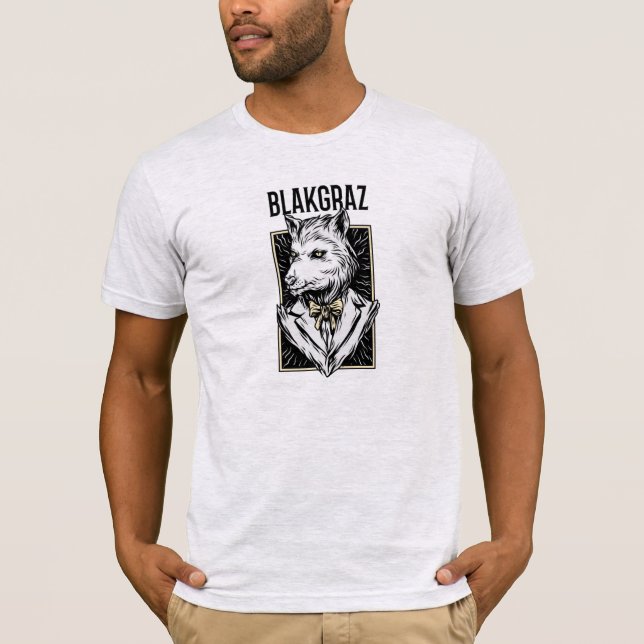 Blakgraz Werevarv Porträtt T-Shirt (Framsida)