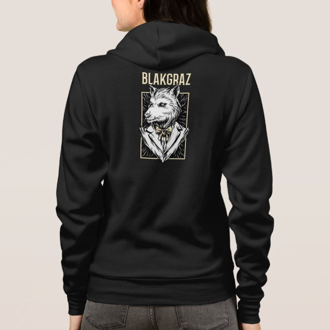 Blakgraz Werevarv Porträtt T-Shirt (Baksida)