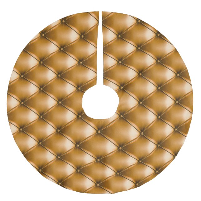 Blåkitttextil: Bakgrund för Retro Julgransmatta Borstad Polyester (Framsidan)