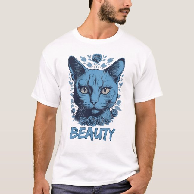 blåkkatter älskare t shirt (Framsida)