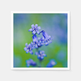 Blåklocka blommor Cocktail servetter av papper