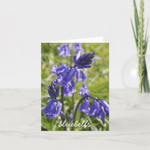 Blåklockanotecard Kort