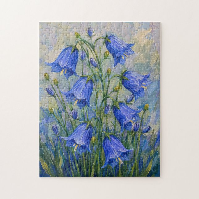 Blåklockor Blommor Pussel (Vertikal)