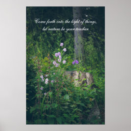 Blåklockor i skogen poster