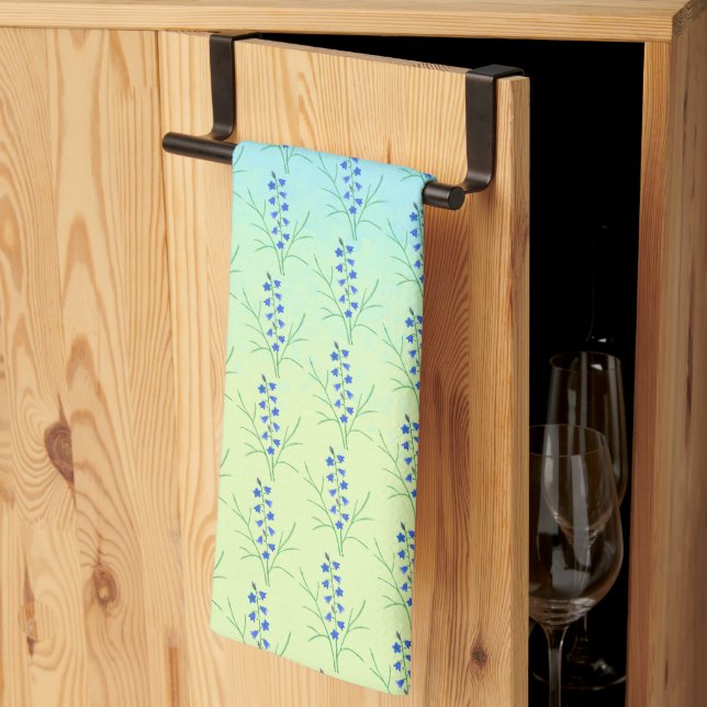 Blåklockor Tvåtons Köksduk Kökshandduk (Thirds Fold)