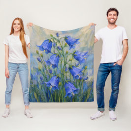 Blåklockornas äng fleecefilt
