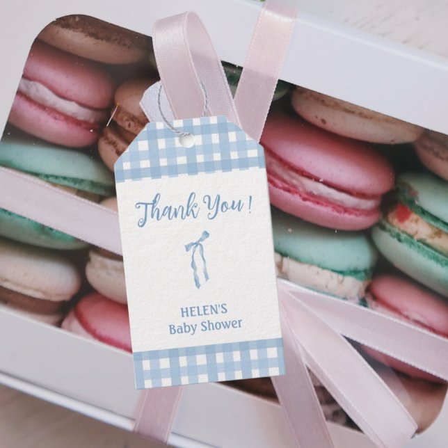 Blåknallad, enkel babydocka presentetikett (Skapare uppladdad)