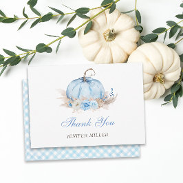 Blåknapp - tackkort inbjudningar