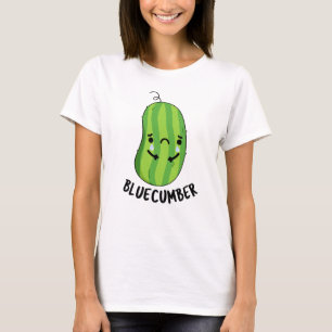 Blåknölar Funny Ledsen Veggie Cucumber Pun T Shirt