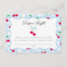 Blåkokvettsbladet för Cherry Sweet Bow Raffle Card Tilläggskort