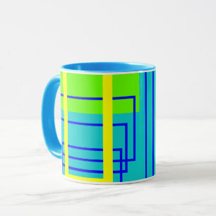 Blåkonst Abstrakt Art Mugg Kopp