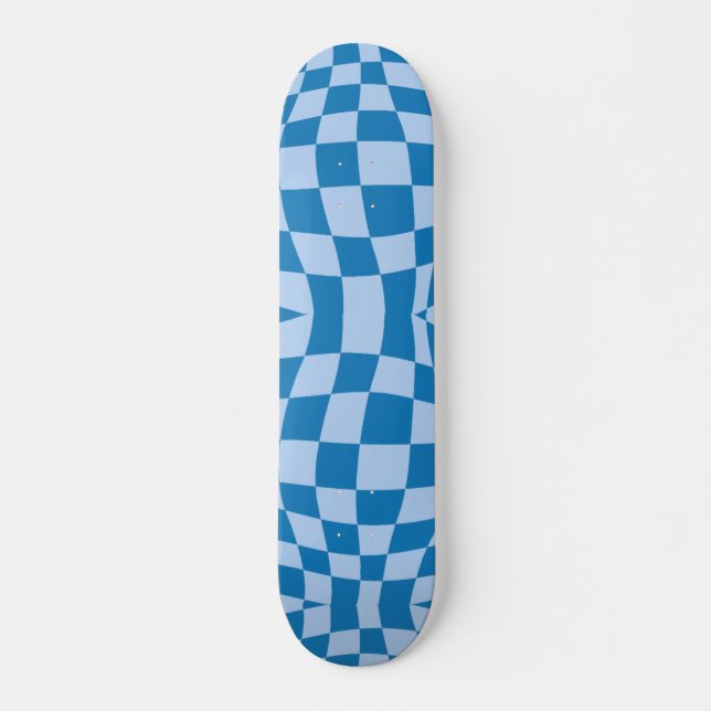 Blåkontrollerbar Mönster Mini Skateboard Bräda 18,5 Cm (Framsida)