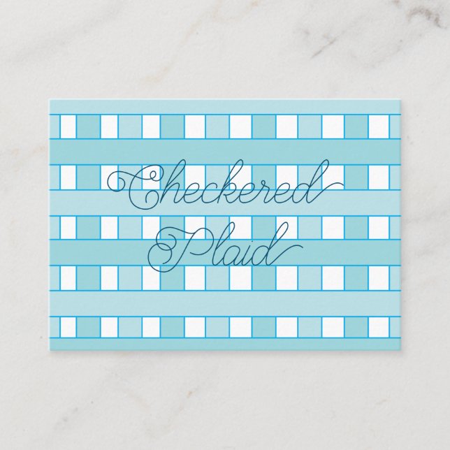 Blåkontrollerbar Mönster Visitkort (Framsida)