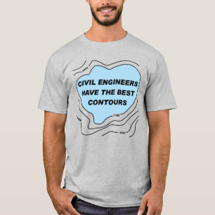 Blåkonturer i Ingenjör T Shirt